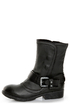 Report Woods Black Belted Convertible Motorcycle Boots