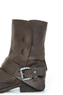 Report Woods Dark Brown Belted Convertible Motorcycle Boots