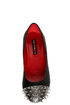 Shoe Republic LA Scion Black Spiked Cap-Toe Flats