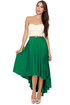 Blaque Label High Swoon Strapless Green Dress