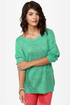 Little Secrets Teal and Gold Sweater