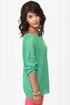 Little Secrets Teal and Gold Sweater