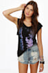 Chaser Elton John\'s Stare Black Muscle Tee