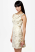 Ruling Dynasty Gold Brocade Dress