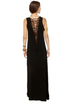 Gypsy Junkies Axel Slashed Black Maxi Dress
