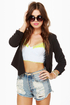 Shred-liest Catch Black Cropped Jacket