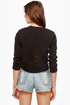 Shred-liest Catch Black Cropped Jacket
