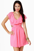 Ruffle, Shuffle, and Roll Bubblegum Pink Dress