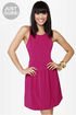 Skater Dee Magenta Dress