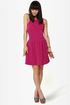 Skater Dee Magenta Dress