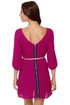 Gem of the Woods Belted Magenta Dress