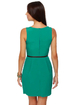 Picnic on the Lawn Belted Teal Dress