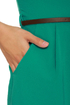 Picnic on the Lawn Belted Teal Dress