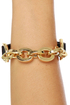 Shira Melody Alexandra Black Leather Bracelet