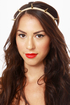 Spike's Peak Beige and Gold Headband