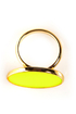 Hot to Dot Neon Yellow Ring