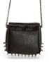 Spike Cake Black Leather Purse
