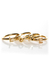 Zad All You Need is Love Gold Stacking Rings