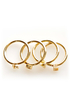 Zad All You Need is Love Gold Stacking Rings