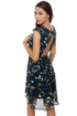Birds of Praise Navy Blue Print Dress