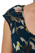 Birds of Praise Navy Blue Print Dress