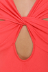 Twist and Knockout Coral Dress
