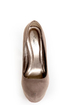 Mystic Grey Red-Soled Platform Pumps