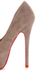 Mystic Grey Red-Soled Platform Pumps