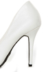 Anne Michelle Momentum 06 White Pointy Toe Pumps