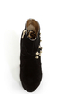 Dollhouse Slammin Black Strapped and Studded Platform Booties