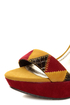 Anne Michelle Viral 41 Mustard Multi Patchwork Platform Pumps