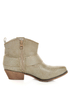 Big Buddha West Natural Paris Embellished Cowgirl Ankle Boots