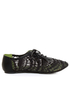 Blowfish Neat Black Crochet Oxford Flats