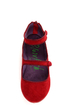 Blowfish Neo Red Corduroy Double Mary Jane Ballet Flats