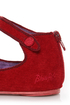 Blowfish Neo Red Corduroy Double Mary Jane Ballet Flats