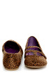 Blowfish Pippen Black and Rust Baby Cheetah Print Ballet Flats
