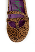 Blowfish Pippen Black and Rust Baby Cheetah Print Ballet Flats