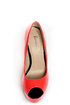Bonnibel Blooming 2 Coral Patent Peep Toe Platform Heels