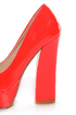 Bonnibel Blooming 2 Coral Patent Peep Toe Platform Heels