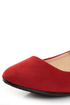 Doby 4 Red Velvet Mary Jane Ballet Flats