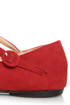Doby 4 Red Velvet Mary Jane Ballet Flats