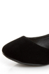 Doby 6 Black Studded Heel Zipper Ballet Flats