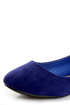 Doby 6 Royal Blue Studded Heel Zipper Ballet Flats