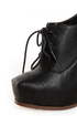 Bonnibel Elodie Black Lace-Up Oxford Heels
