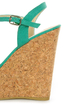Bonnibel Hot 1 Sea Green Cork Wedge Sandals