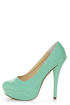 Bonnibel Monique 1N Mint Patent Platform Pumps