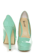 Bonnibel Monique 1N Mint Patent Platform Pumps