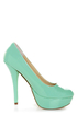Bonnibel Monique 1N Mint Patent Platform Pumps