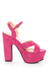 Bonnibel Portia 1 Hot Pink Platform Sandals