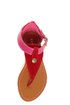Bamboo Ashley 27X Red & Pink Thong Sandals
